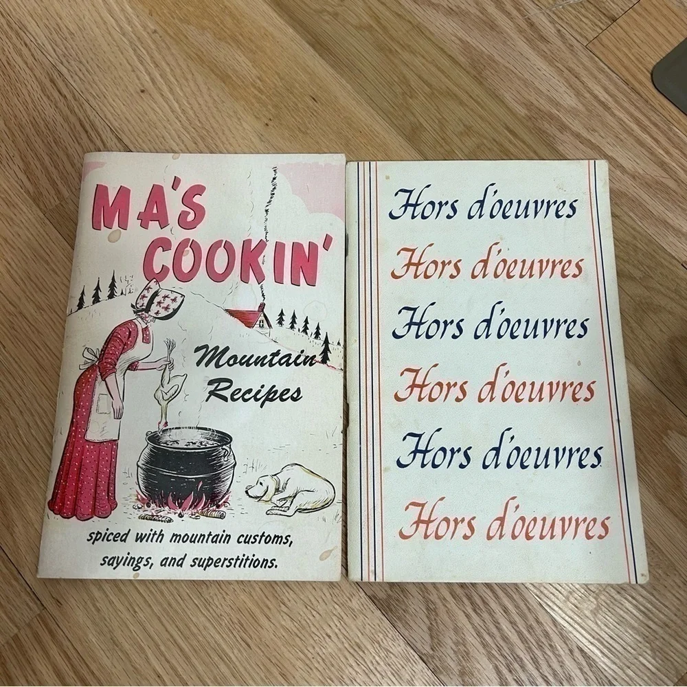 Vintage Ma’s Cookin’ Hors d’oeuvres Cookbooks Bundle Lot Paperback
